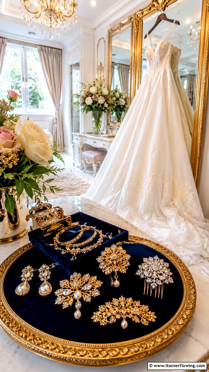 Intricate Jewelry Accents - 30 Bridgerton Wedding Ideas for Regency-Inspired Celebrations