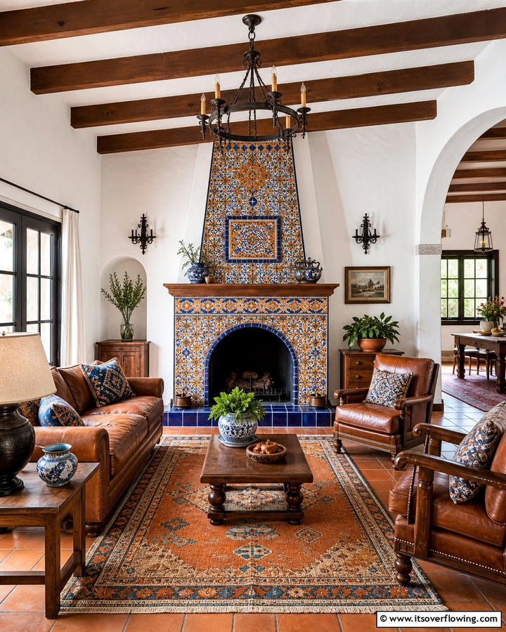 Intricate Tile Accents - 21 Spanish Colonial Revival Architecture Design Tips