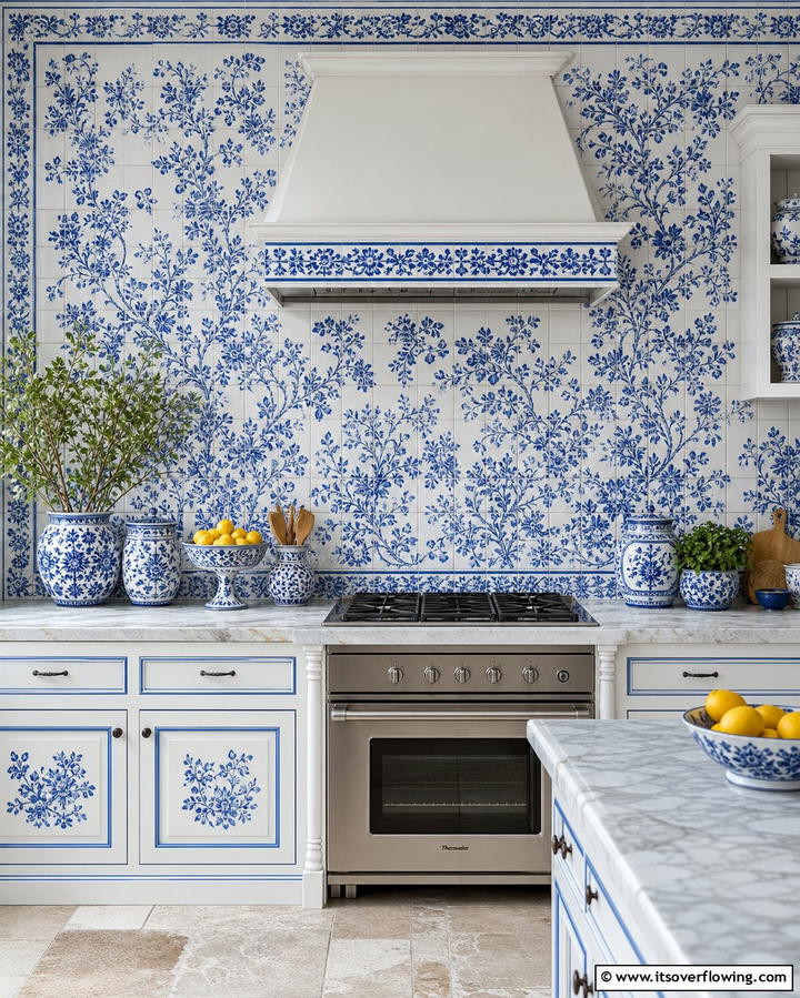 Intricate Tile Backsplashes - 25 Traditional Kitchen Ideas for Timeless Elegance