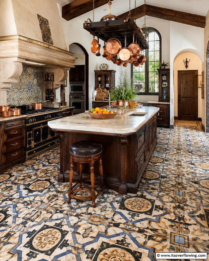 Intricate Tile Flooring - 25 Medieval Home Decor Ideas for a Unique Style