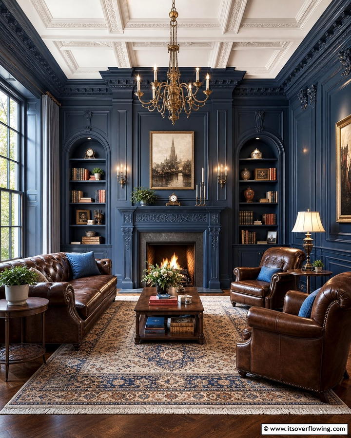 Intricate Wall Panels - 25 Gothic Living Room Ideas for a Dramatic Space