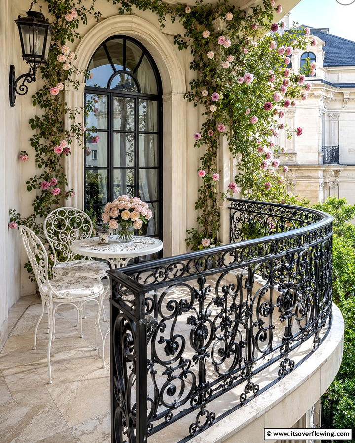 Intricate Wrought Iron Designs - 25 Balcony Railing Design Ideas for Safety and Style