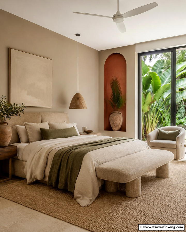 Introduce Lush Greenery - 25 Tropical Bedroom Ideas for a Relaxing Retreat