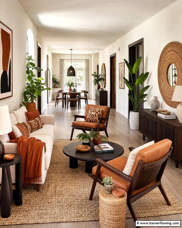 Introduce Vertical Elements - 25 Long Living Room Ideas for Spacious Homes
