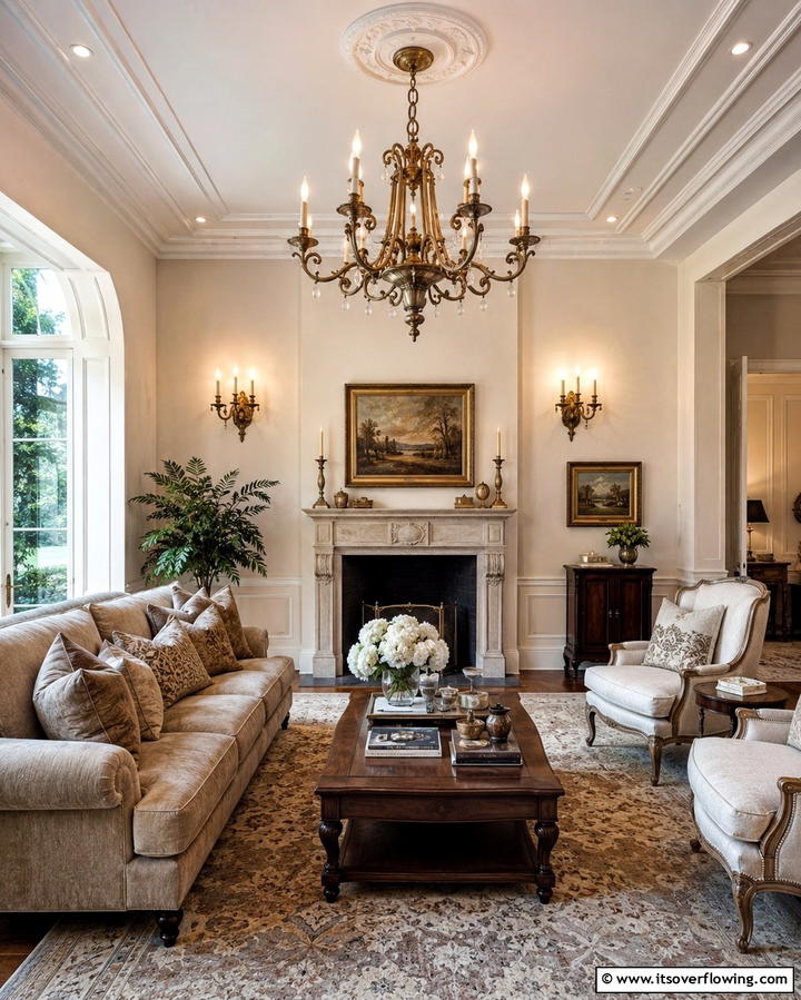 Introduce Vintage Style Lighting Fixtures - 25 Magnolia Living Room Ideas for Timeless Elegance