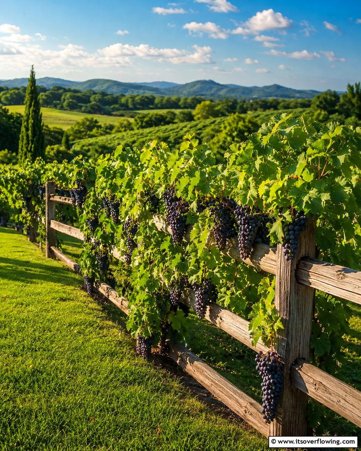 Inviting Backyard Vineyard Fence - 30 Split Rail Fence Ideas for Rustic Outdoor Boundaries