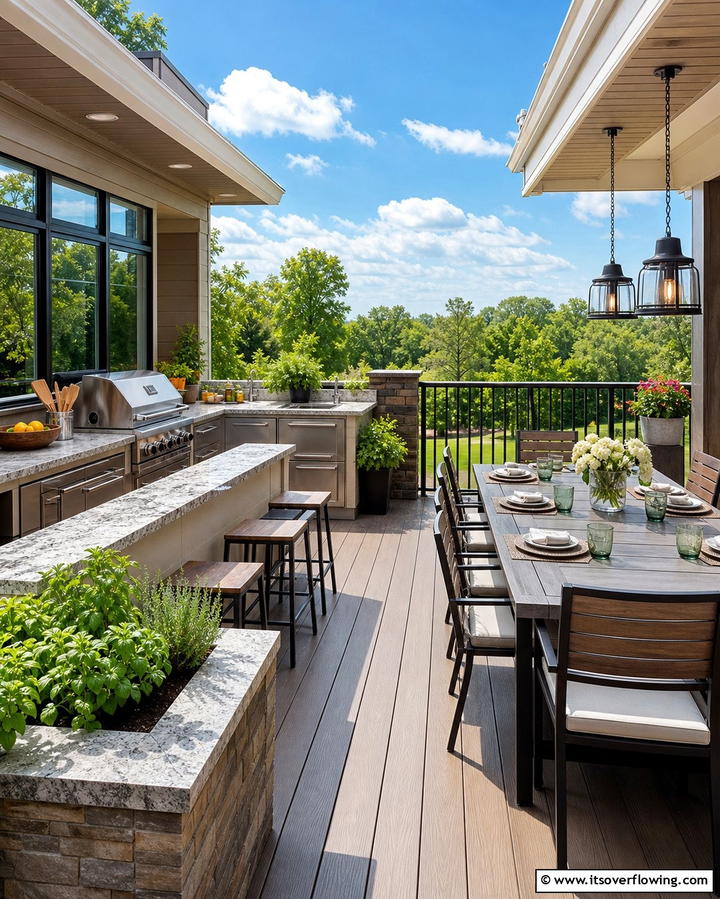 Inviting Barbecue Haven - 21 Second Floor Deck Ideas for Elevated Outdoor Living