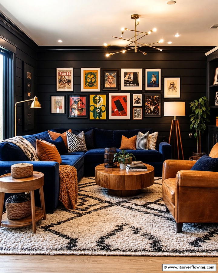 Inviting Black Family Room - 21 Bold Black Room Ideas for Dramatic Interior Statements