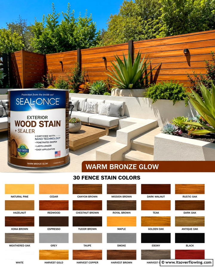 Inviting Caramel Accent - 30 Fence Stain Colors to Enhance Wood’s Natural Look