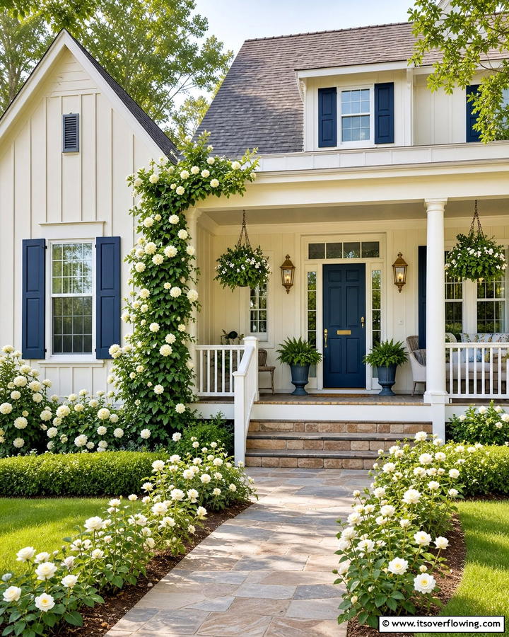 Inviting Creamy Off White - 25 Board and Batten Siding Colors for Curb Appeal