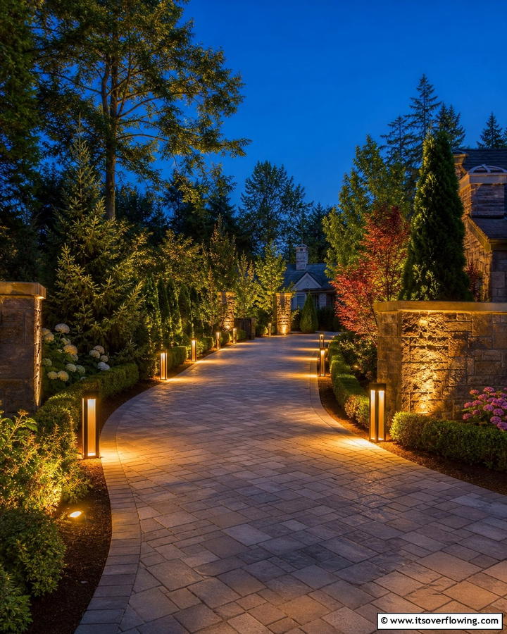 Inviting Driveway Illumination - 21 Outdoor Lighting Ideas to Illuminate Your Nights