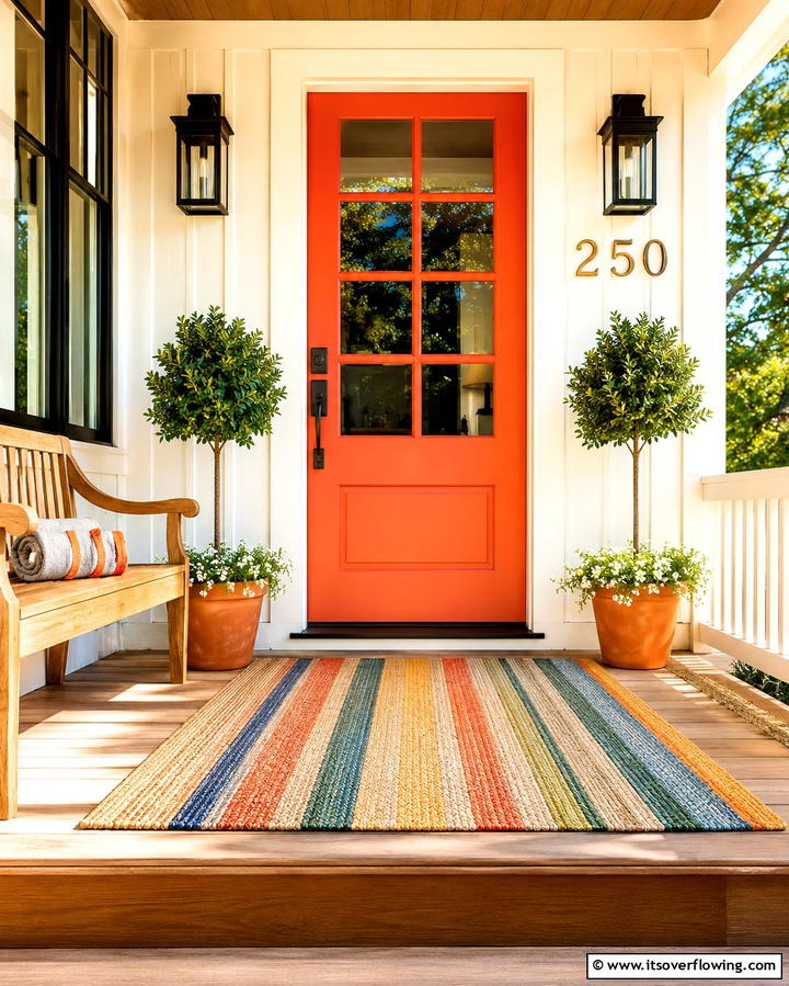 Inviting Entry Mats - 30 Small Front Porch Ideas to Boost Curb Appeal