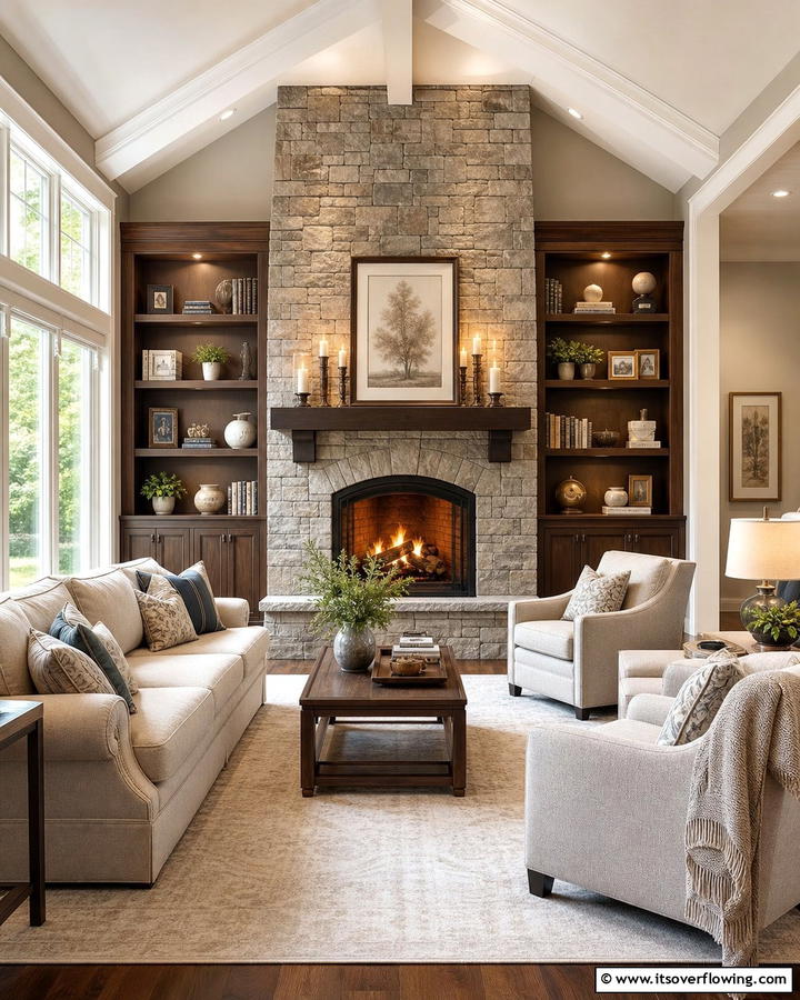 Inviting Fireplace Designs - 21 Cozy Living Room Ideas for Warm & Inviting Spaces
