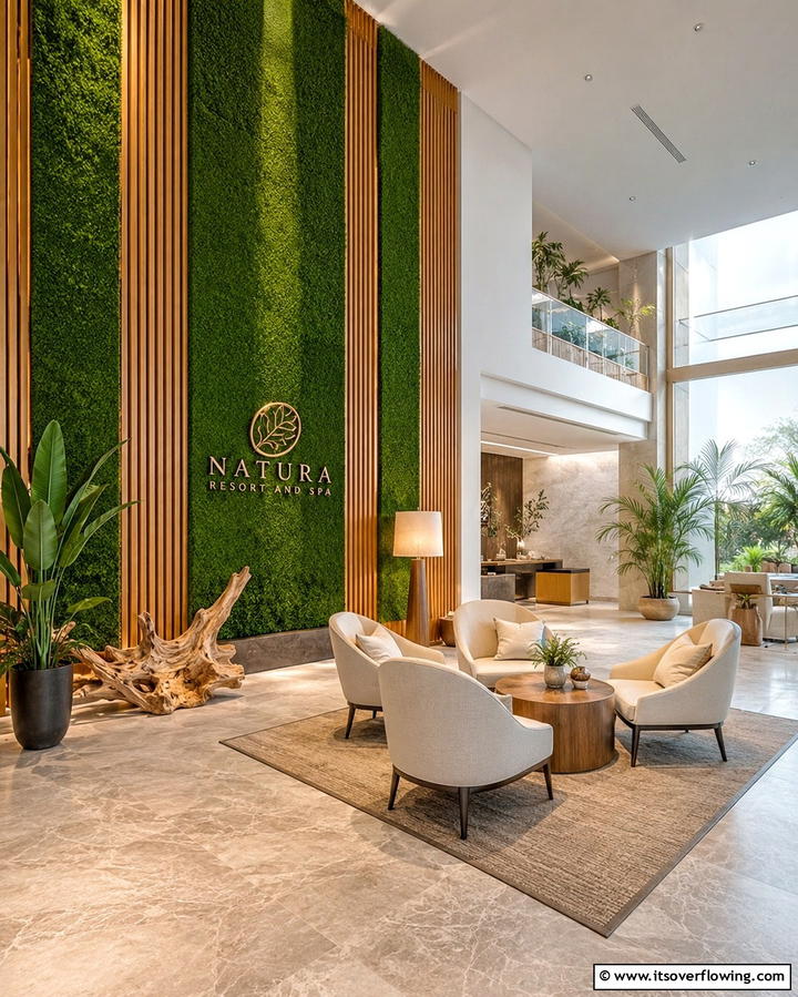 Inviting Nature Inspired Wall - 30 Artificial Grass Wall Design Ideas for Urban Oasis