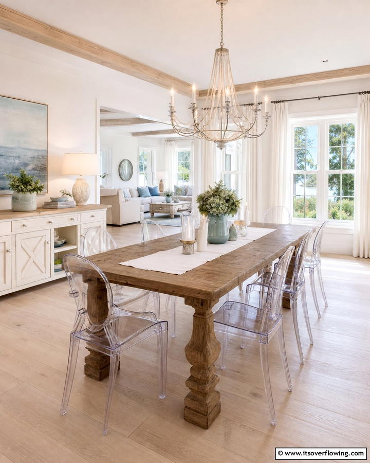 Inviting Open Layout - 21 French Country Dining Room Ideas for Elegance
