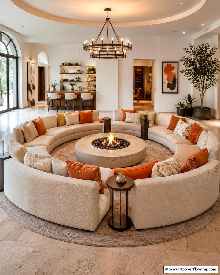 Inviting Social Hub - 30 Feng Shui Living Room Layouts for Harmony & Flow