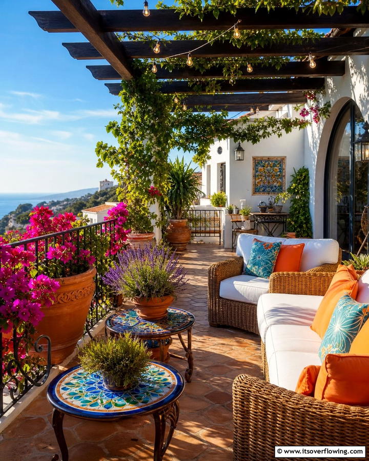 Inviting Terrace Oasis - 21 Spanish Interior Design Ideas for Warm, Timeless Style
