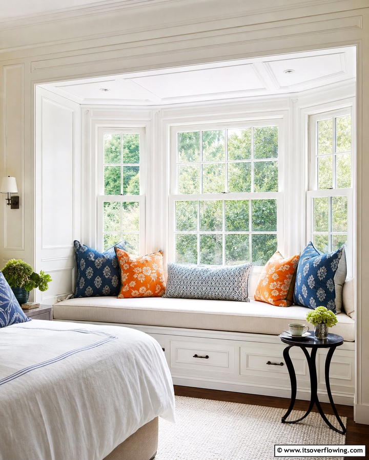 Inviting Window Seats - 25 Nancy Meyers Interior Design Ideas- Timeless & Elegant
