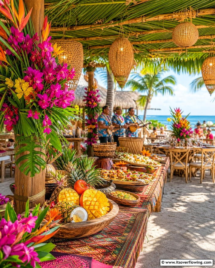 Island Inspired Festivities - 21 Beach Wedding Ideas for a Sun-Kissed Ceremony by the Ocean