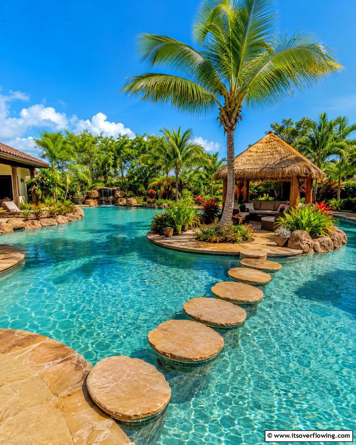 Island Inspired Lagoon Pool - 25 Lagoon Pool Design Ideas for a Tropical Backyard Retreat
