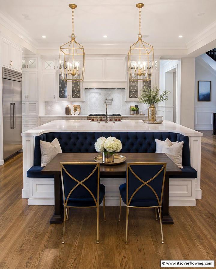 Island with Built In Bench Seating - 25 Kitchen Island Ideas With Seating for Functionality