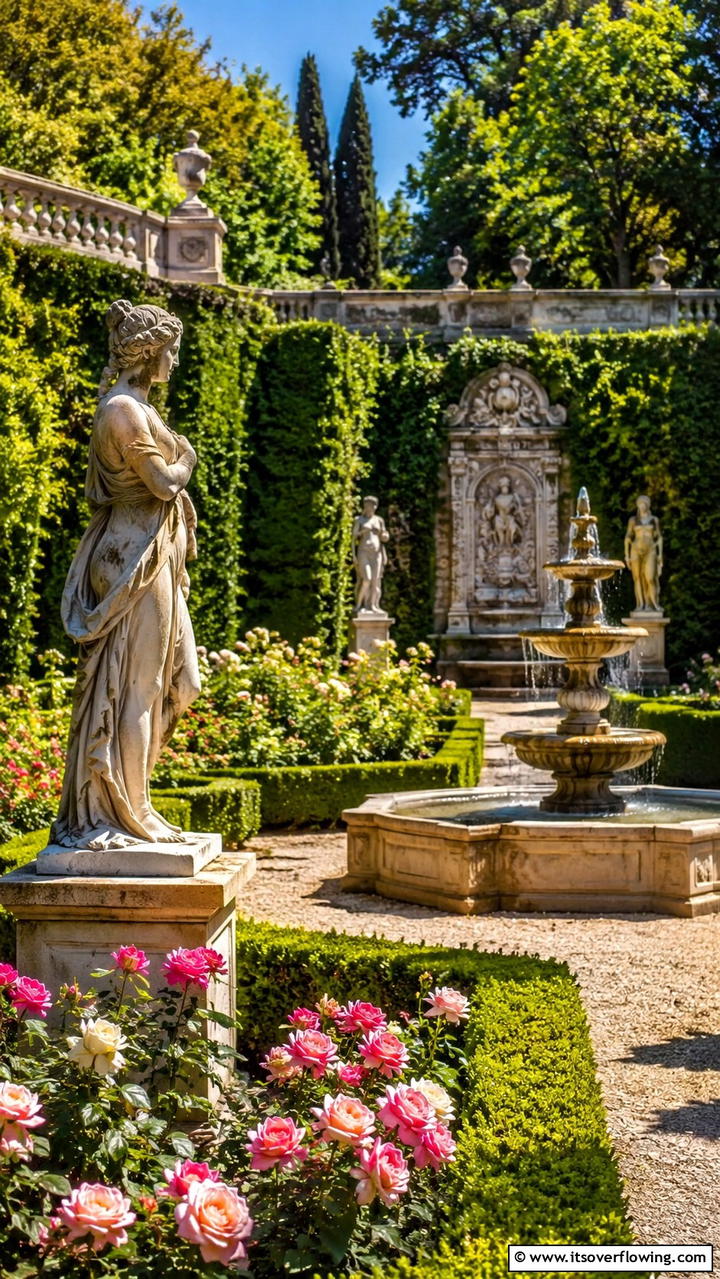 Italian Sculpture and Statues Garden - 30 Italian Garden Design Ideas for Timeless Elegance
