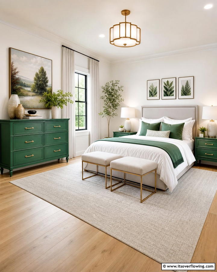 Jade Green Dresser - 20 Jade Green Bedroom Ideas for a Calming Atmosphere