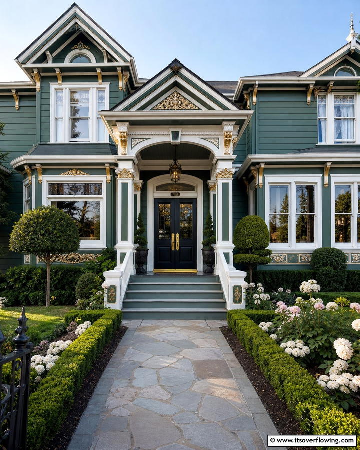 Jade Green Sophistication - 20 Light Green House Exterior Ideas for a Fresh Facade