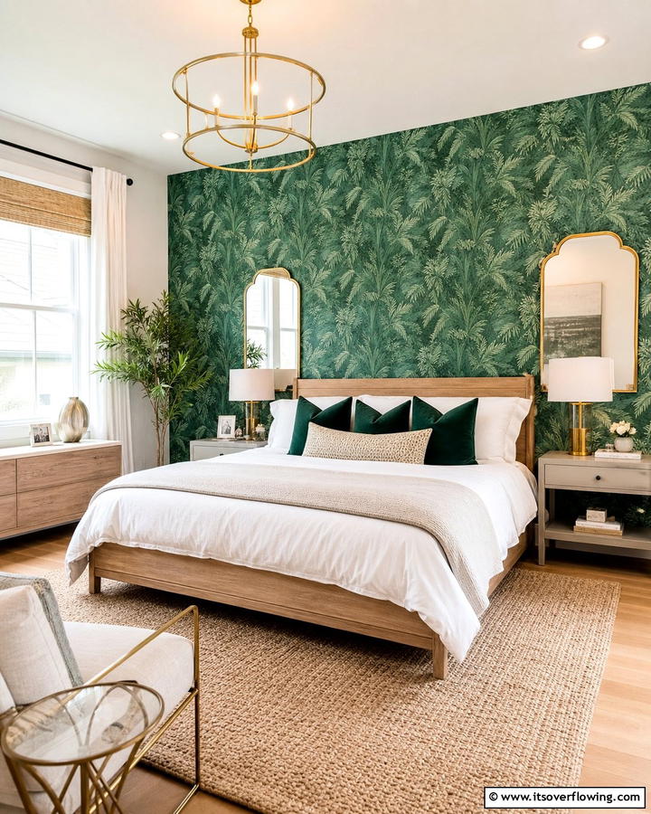 Jade Green Wallpaper - 20 Jade Green Bedroom Ideas for a Calming Atmosphere