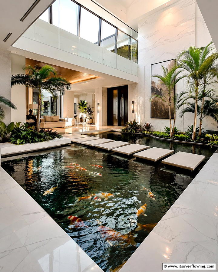 Japanese Inspired Koi Pond - 25 Koi Pond Ideas to Enhance Your Outdoor Space