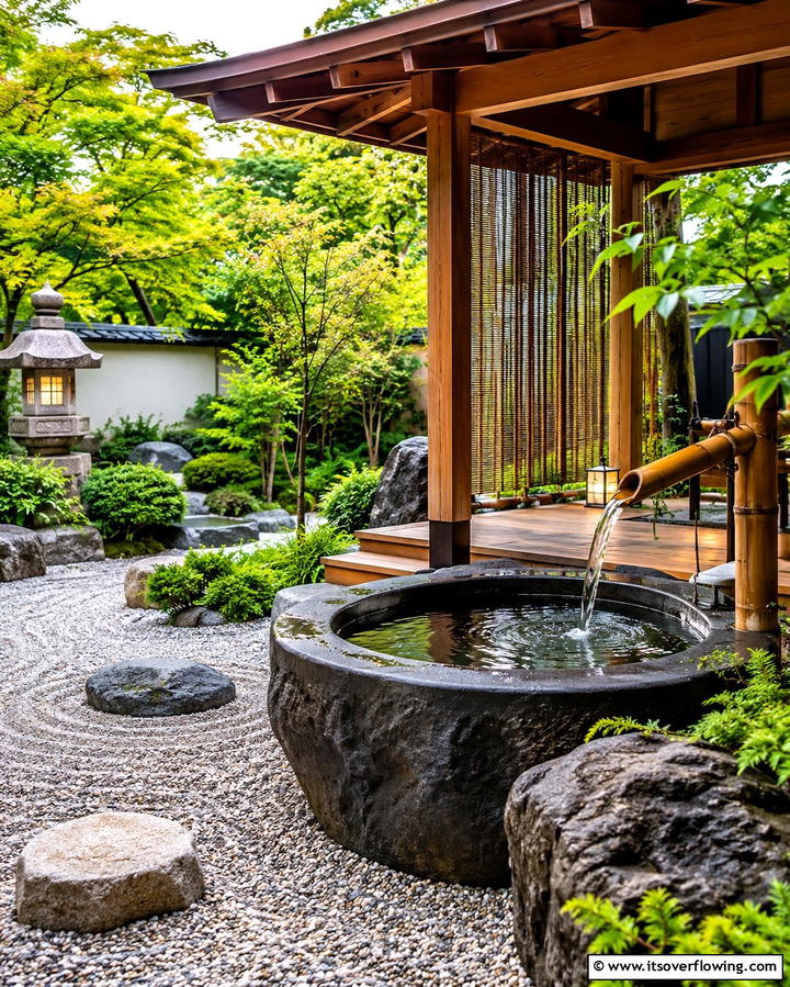 Japanese Inspired Plunge Pool - 25 Plunge Pool Ideas for a Refreshing Backyard