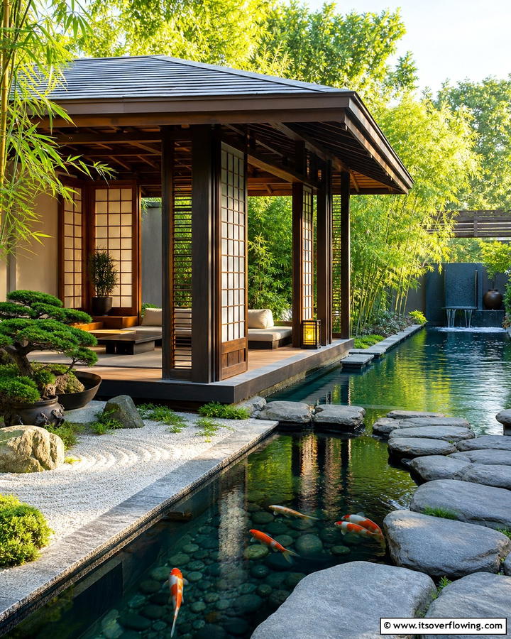 Japanese Inspired Pool Gazebo - 20 Pool Gazebo Ideas for a Stunning Backyard Oasis