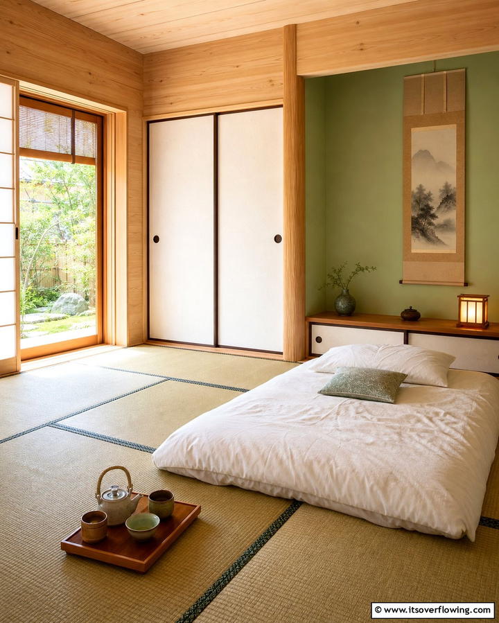 Japanese Inspired Tatami Mats - 25 Zen Bedroom Ideas for a Calm and Serene Space