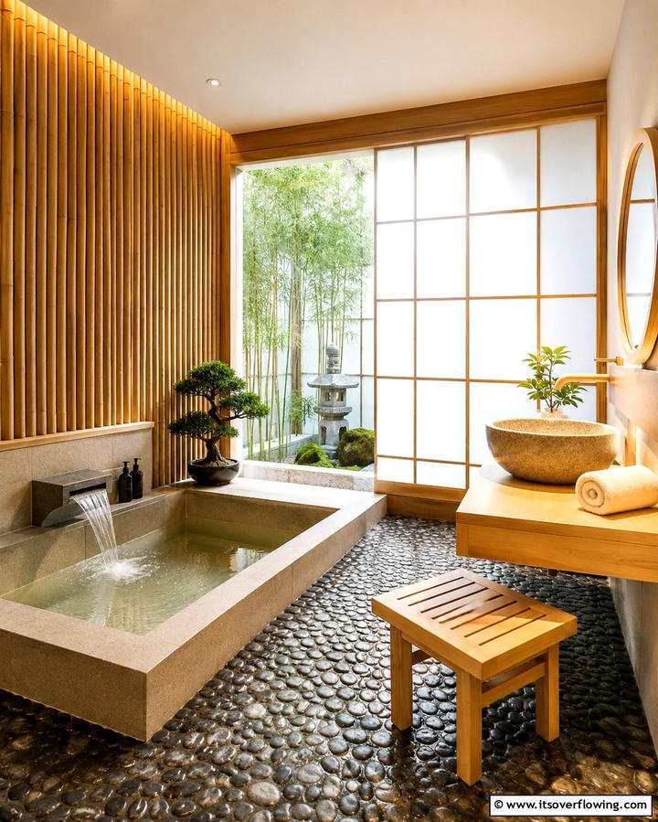 Japanese Inspired Zen Design - 25 Aesthetic Bathroom Ideas for a Spa-Like Retreat