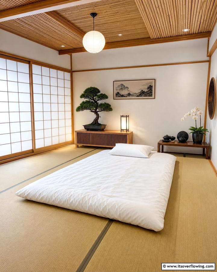 Japanese Style Floor Futon - 20 Futon Bedroom Ideas for a Versatile and Stylish Space