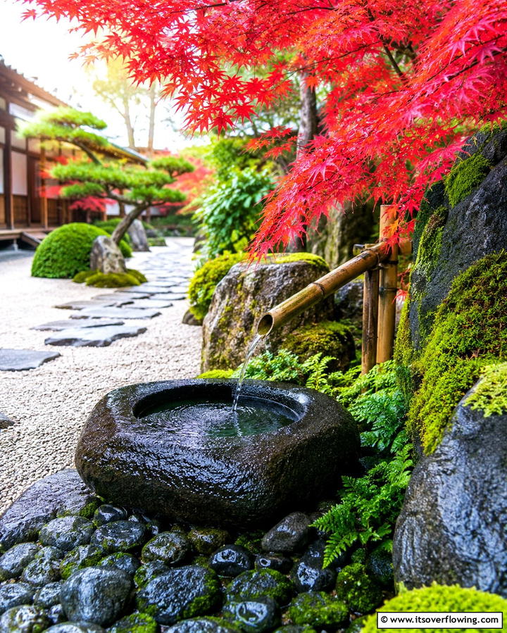 Japanese Zen Waterfall - 25 Pondless Waterfall Design Ideas for a Serene Backyard