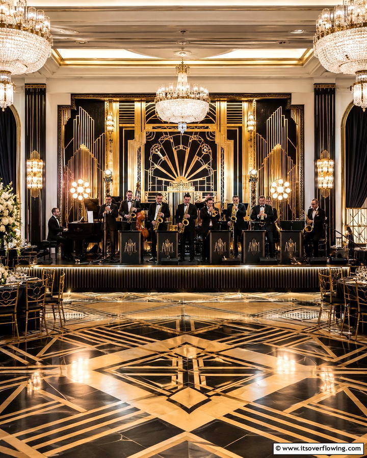 Jazz Band EntertainmentExact - 25 Art Deco Wedding Ideas for Glamorous Celebrations