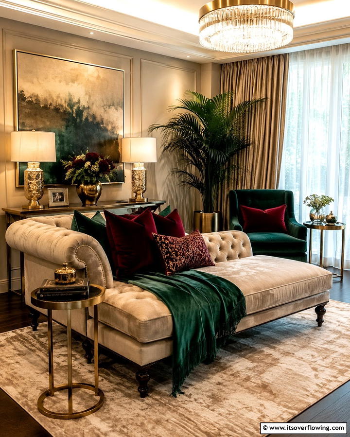 Jewel Tone Accents for a Luxurious Touch - 25 Princess Room Ideas to Create a Dreamy Space