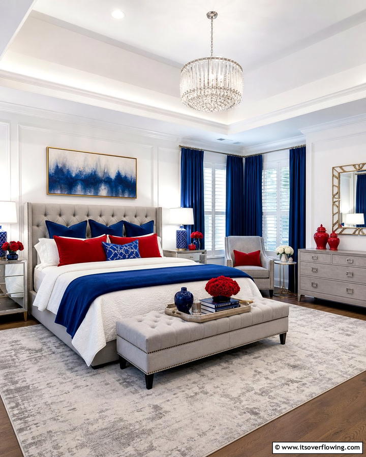 Jewel Toned Accents - 25 Glam Bedroom Ideas for a Luxurious Retreat