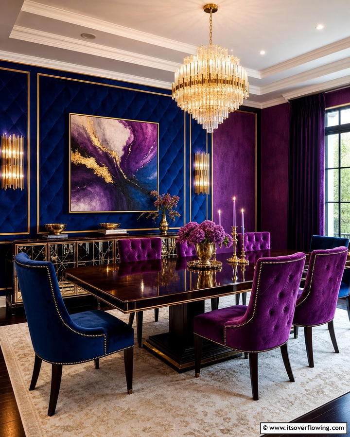 Jewel Tones for a Luxurious Feel - 25 Vibrant Colorful Dining Room Ideas for a Fun Space
