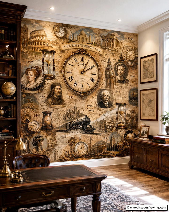 Journey Through Time - 20 Library Murals to Inspire Your Next Home Project