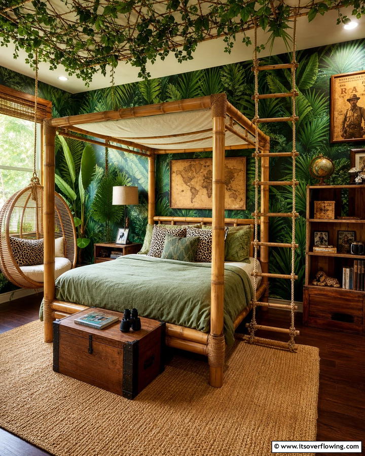 Jungle Explorers Hideout - 25 Fantasy Bedroom Ideas for a Magical Escape