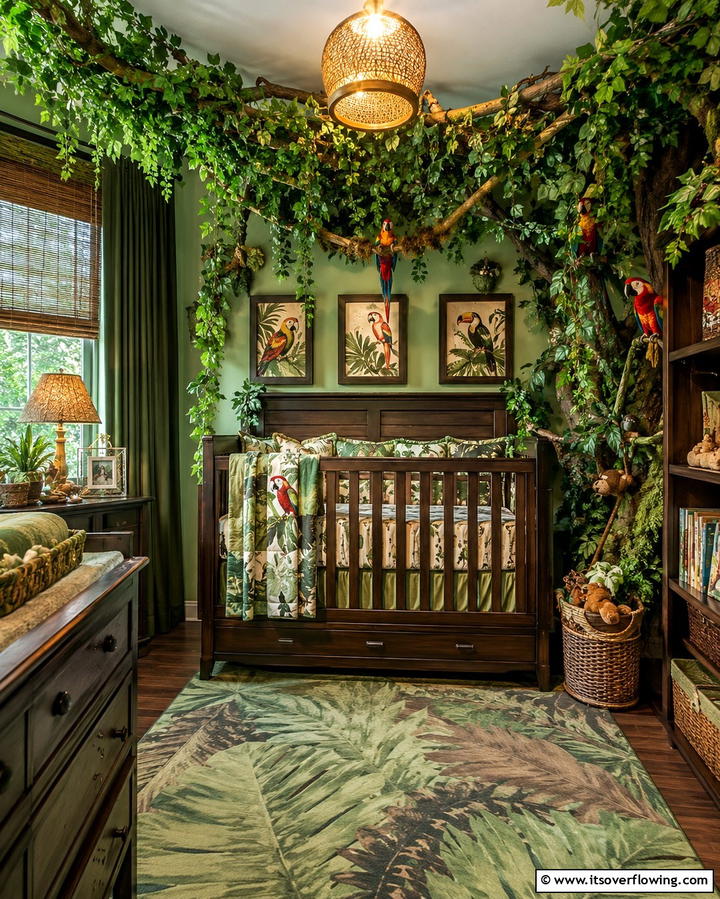 Jungle Safari - 30 Nature Themed Nursery Ideas for a Serene Kids Room