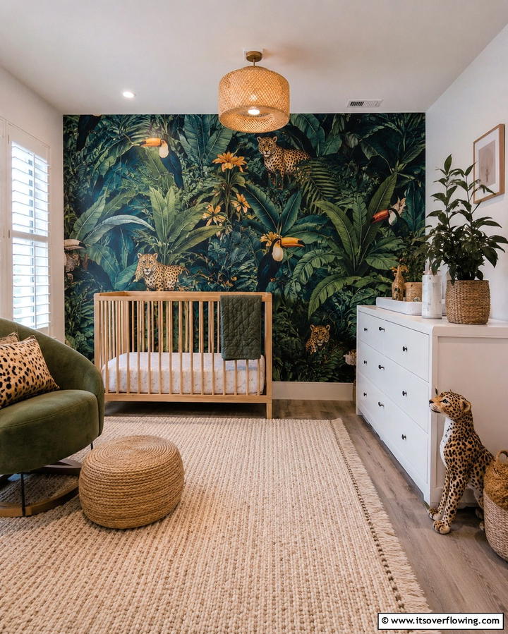 Jungle Themed Wallpaper - 30 Safari Nursery Decor Ideas for Adventurous Baby Rooms