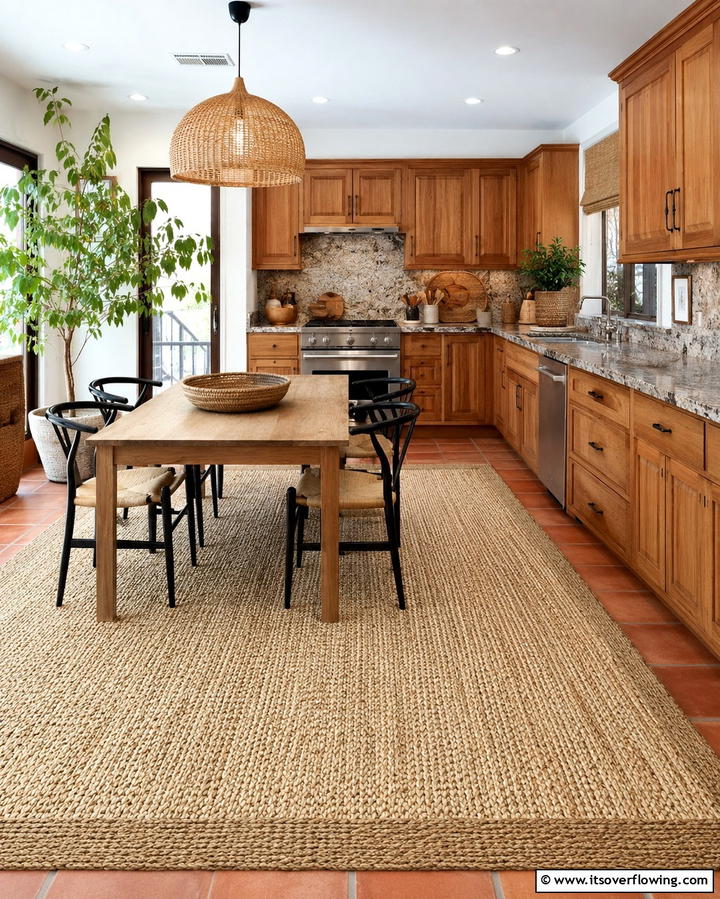 Jute or Sisal Rugs - 25 Earthy Kitchen Ideas for a Natural Look