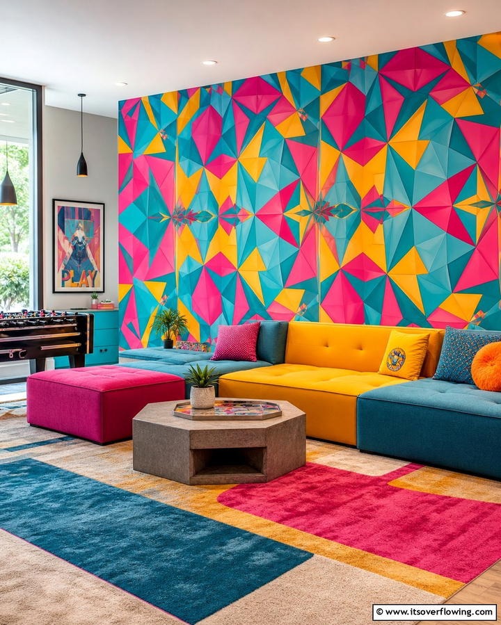 Kaleidoscope Patterns - 25 Geometric Accent Wall Ideas for Modern Interiors