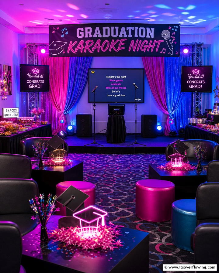 Karaoke Night Graduation Party - 21 Graduation Party Ideas for Memorable Celebrations