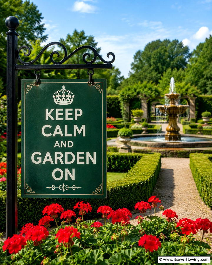 Keep Calm and Garden On - 25 Funny Garden Sign Ideas to Add Humor to Your Yard