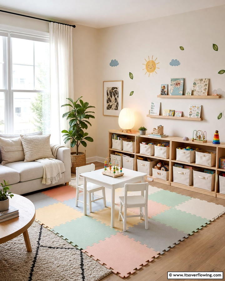 Kid Friendly Play Nook - 25 Inviting Living Room Nook Ideas for Cozy Spaces