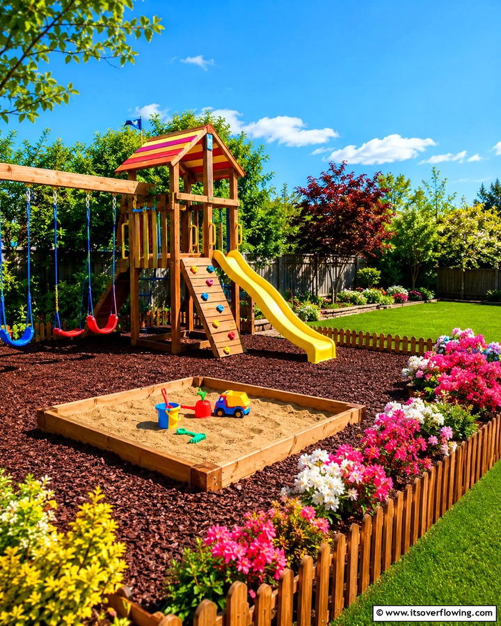 Kid Friendly Play Zone - 20 Creative L-Shaped Backyard Ideas for Small Spaces